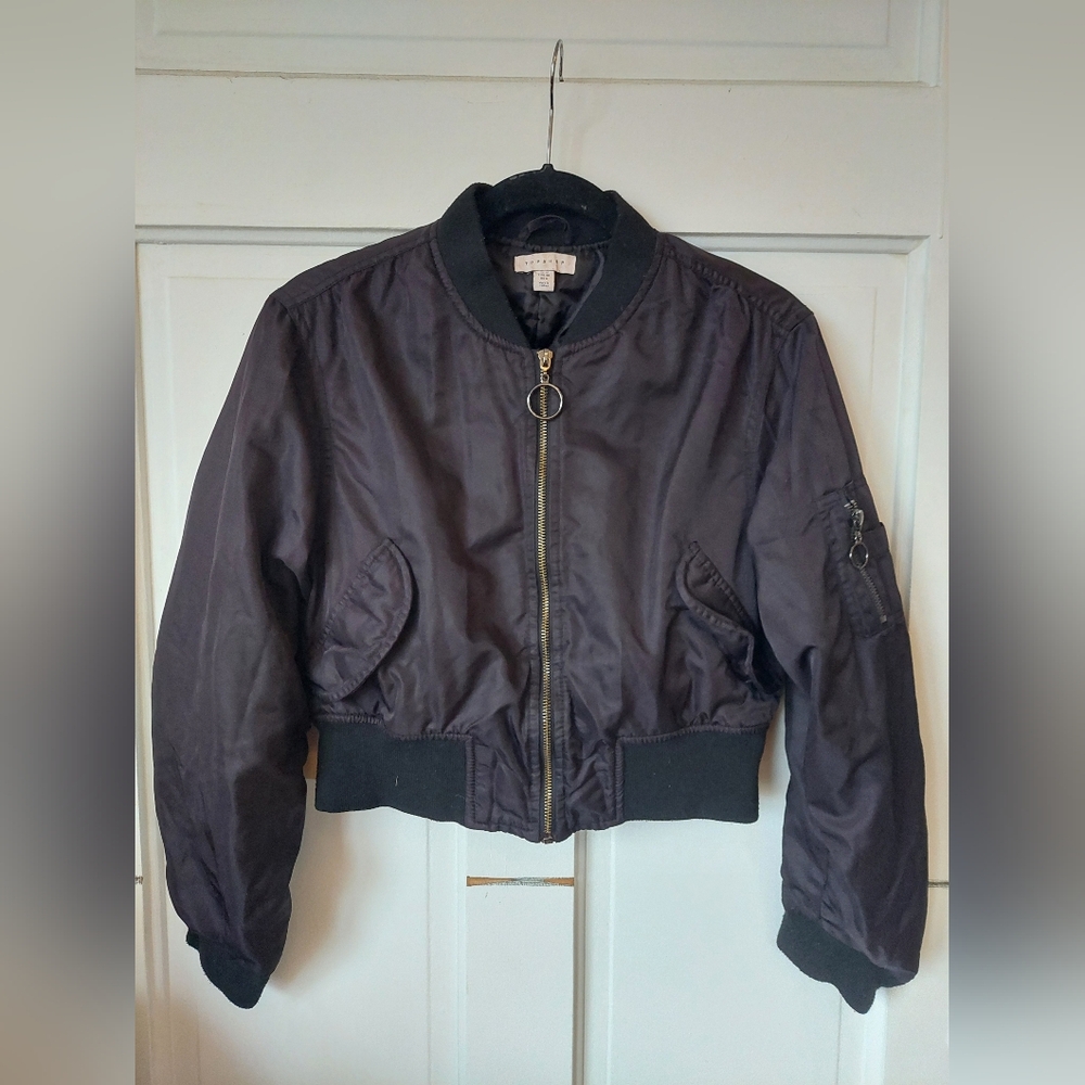 Crop Bomber Jacket